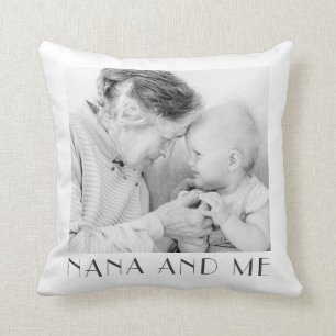 Cojín Decorativo Foto De Moda Moderna Minimalista De Nana Y Yo