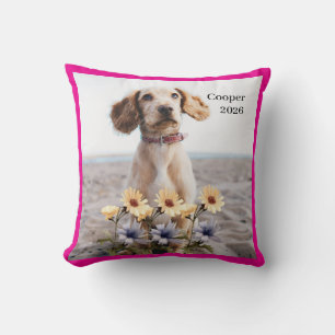 Cojín Decorativo Foto de Perro Adorable