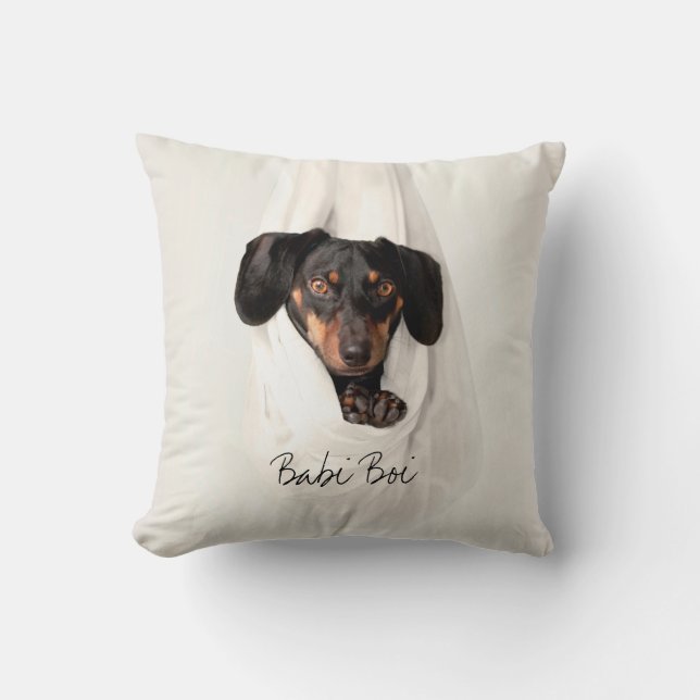 Cojín Decorativo Foto de perro Mascota personalizado (Anverso)