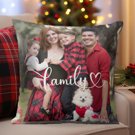 Cojín Decorativo Foto de personalizado con superposición de guión f