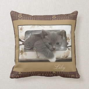 Cojín Decorativo Foto de Personalizado de gato