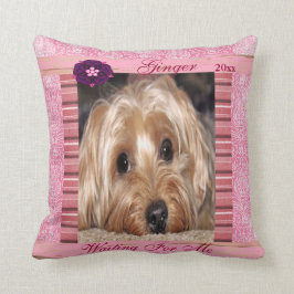 Cojín Decorativo Foto de Personalizado de perro