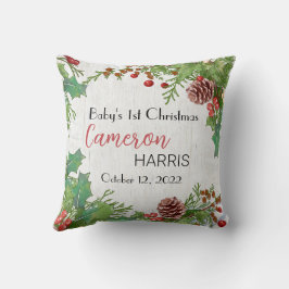 Cojín Decorativo Foto de primer regalo para Navidades rusos