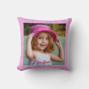 Cojín Decorativo Foto de su hijo aquí