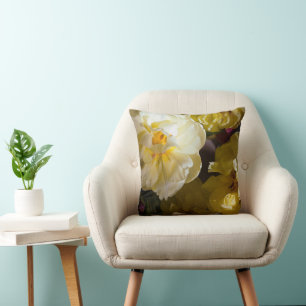 Cojín Decorativo Foto de tulipán amarillo