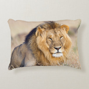 Cojín Decorativo Foto de un león majestuoso