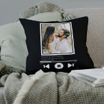 Cojín Decorativo Foto del reproductor de música personalizada<br><div class="desc">Novedad y moderna plantilla de fotos del reproductor de música - almohada de lanzamiento moderna personalizada. agregue su propia fotografía y texto - cambie el texto para adaptarlo a sus necesidades - regalos personalizados ideas de Ricaso</div>
