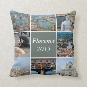 Cojín Decorativo Foto del viaje del estilo de Instagram