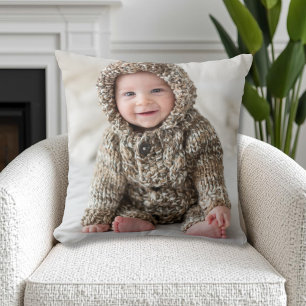 Cojín Decorativo Foto Familiar Personalizada de Doble Cara