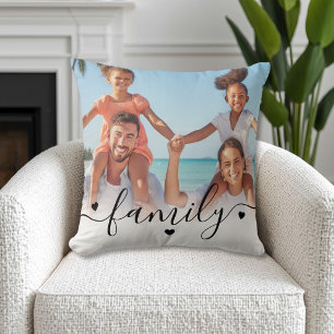 Cojín Decorativo Foto Familiar Personalizada Doble Cara