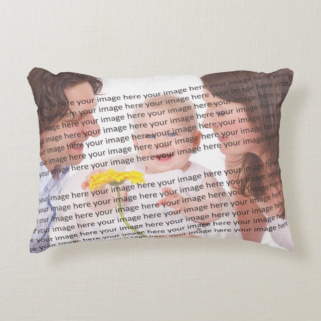 Cojín Decorativo Foto FAMILIAR ✨ Personalizado encantador (Anverso)