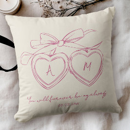 Cojín Decorativo Foto inicial de la cesta del personalizado para el