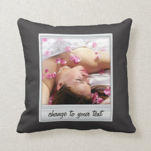 Cojín Decorativo foto inmediata - photoframe - en negro