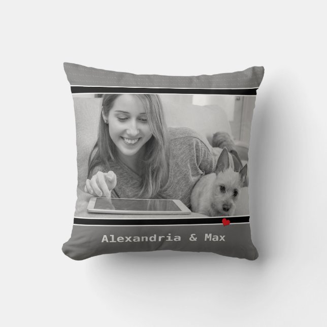 Cojín Decorativo Foto mascota Love My Dog XOXO (Anverso)