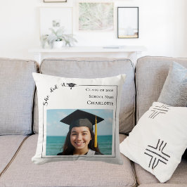 Cojín Decorativo Foto moderna Lo logró Graduada