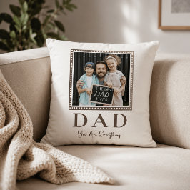 Cojín Decorativo Foto moderna personalizada de papá
