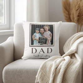 Cojín Decorativo Foto moderna personalizada de papá