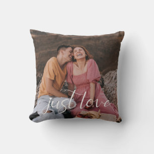 Cojín Decorativo Foto Pareja Solo Amor Escritura