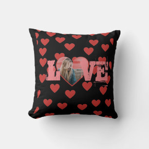 Cojín Decorativo foto personal CORAZÓN con forma de corazón