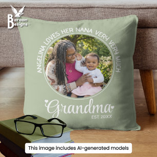 Cojín Decorativo Foto personalizable ABUELA ESTABLECIDA