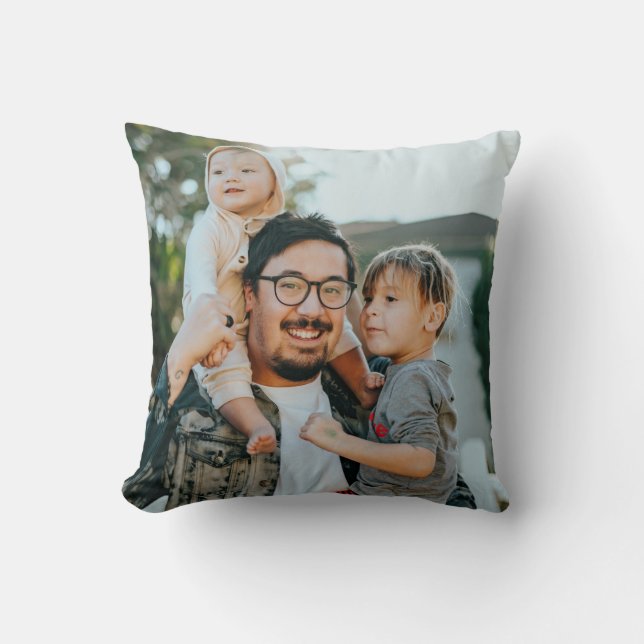 Cojín Decorativo Foto personalizada (Anverso)
