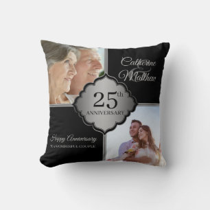 Cojín Decorativo Foto personalizada 25 aniversario