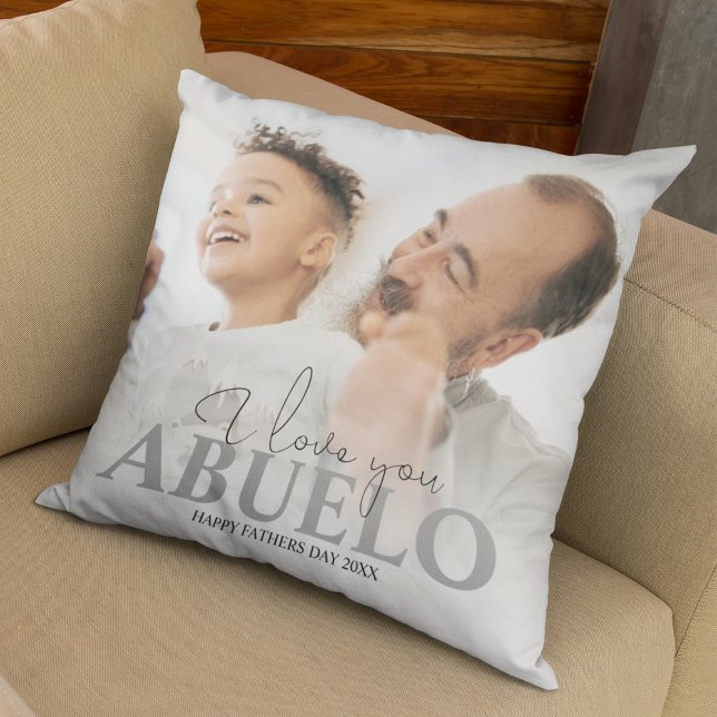 Cojín Decorativo Foto personalizada Abuelo (Subido por el creador)