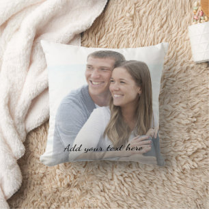 Cojín Decorativo Foto Personalizada Agrega tu Texto