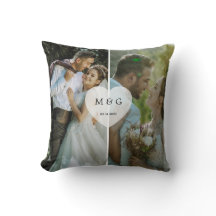Foto personalizada con monograma y símbolo de fech