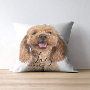 Cojín Decorativo Foto Personalizada de Caniche Personalizado