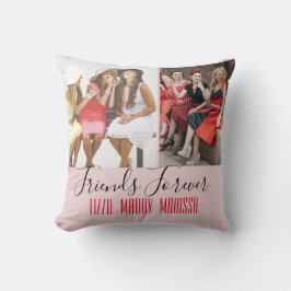 Cojín Decorativo Foto personalizada de Diversión Amistad