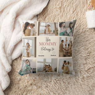 Cojín Decorativo Foto Personalizada De "Esta Mamá Pertenece A"  