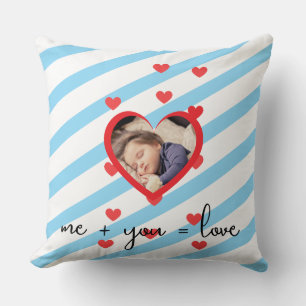 Cojín Decorativo Foto personalizada de niño – Tú + Yo = Amor