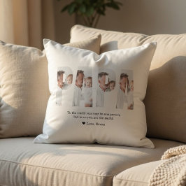 Cojín Decorativo Foto Personalizada de Papá | Mejor Regalo Personal
