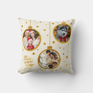 Cojín Decorativo Foto Personalizada - Decoración Navideña Familiar