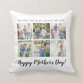Cojín Decorativo Foto personalizada del Día de la Madre