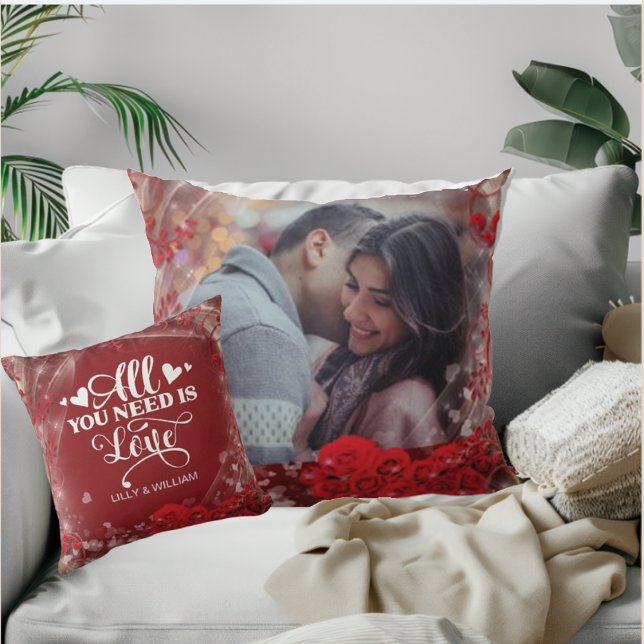Cojín Decorativo Foto personalizada del Día de San Valentín (Subido por el creador)