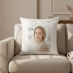 Cojín Decorativo Foto Personalizada Mamá – Estilo Revista