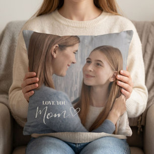 Cojín Decorativo Foto Personalizada Te Amo Mamá