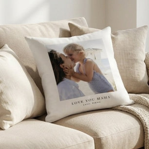 Cojín Decorativo Foto Personalizada Te Amo Mamá
