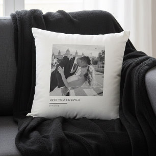 Cojín Decorativo Foto personalizada - Te amo por siempre