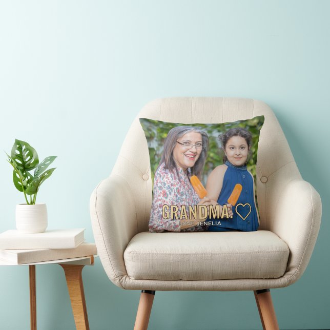 Cojín Decorativo Foto Personalizado educada Keepsake GRANDMA Día de (Subido por el creador)