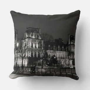 Cojín Decorativo Foto urbana, moderna de la vida nocturna parisina