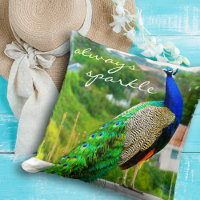 Foto verde azul de pavo real de moda siempre espar