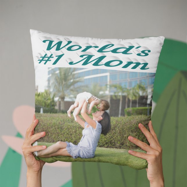 Cojín Decorativo Foto verde de mamá (Subido por el creador)
