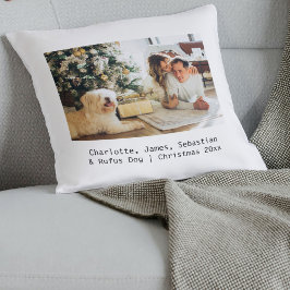 Cojín Decorativo Foto y Texto Personalizados Personalizados