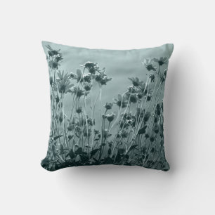 Cojín Decorativo Fotografía de Bella Artes floral en monocromo