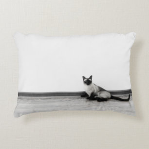 Cojín Decorativo Fotografía de gato siamés CUTE