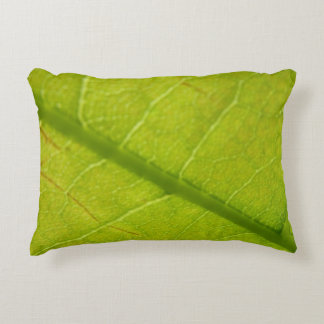 Cojín Decorativo Fotografía de la naturaleza botánica de la hoja ve