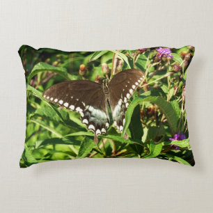 Cojín Decorativo Fotografía de la Naturaleza de la Mariposa Cola de